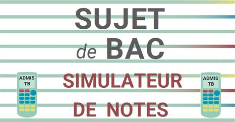 Simulateur de moyenne au bac ST2S